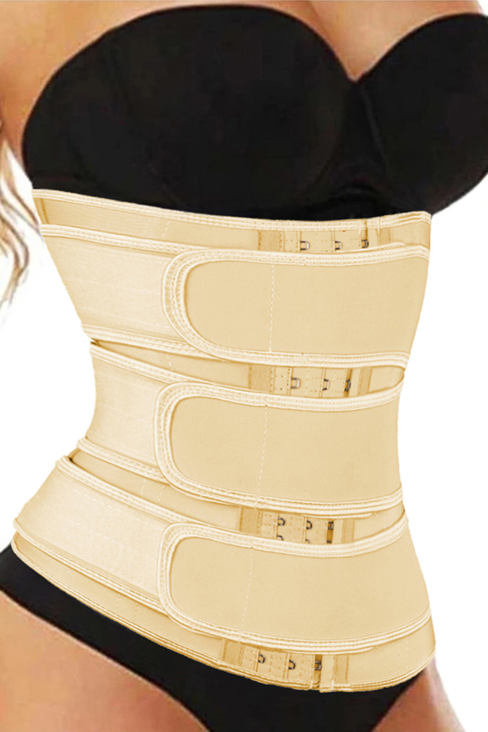 Nude 5 Steel Bones Latex Belt Waist Trainer with Hook